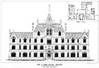 Deaf and Dumb Asylum Plan [The Architect 1873]